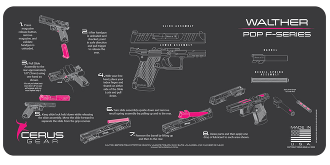 Walther® PDP-F-Series® Instructional Mat