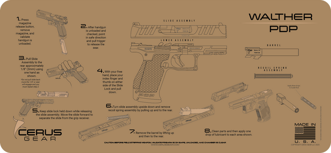 Walther® PDP® Instructional Mat