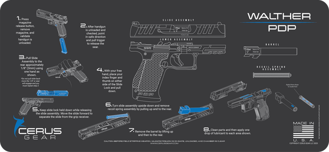 Walther® PDP® Instructional Mat
