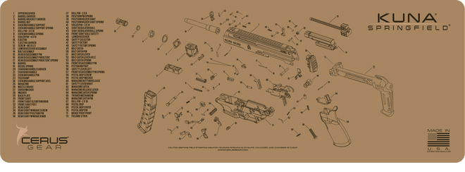 Springfield® Kuna® Schematic Rifle Mat