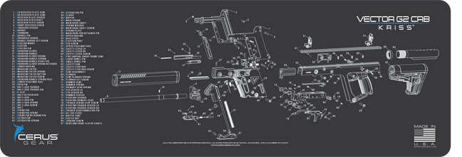 Kriss Vector Schematic Rifle Mat