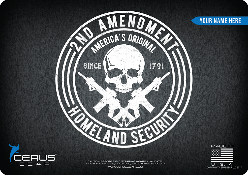 *CUSTOM* 2nd Amendment Handgun Mat