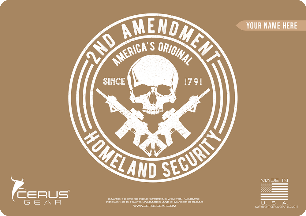 *CUSTOM* 2nd Amendment Handgun Mat
