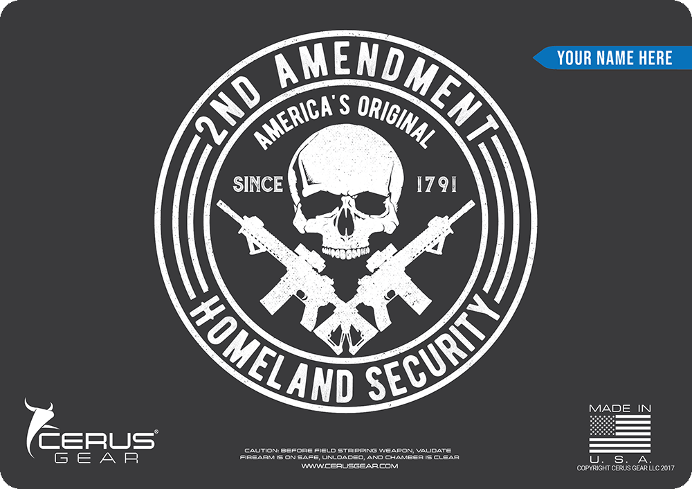 *CUSTOM* 2nd Amendment Handgun Mat
