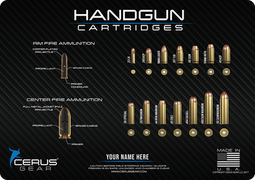 *CUSTOM* Handgun Cartridges Gun Mat
