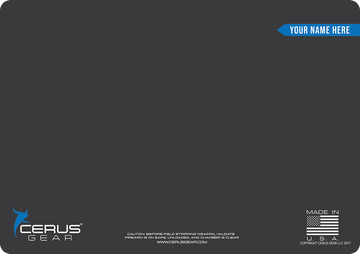 *CUSTOM* Plain Handgun Mat