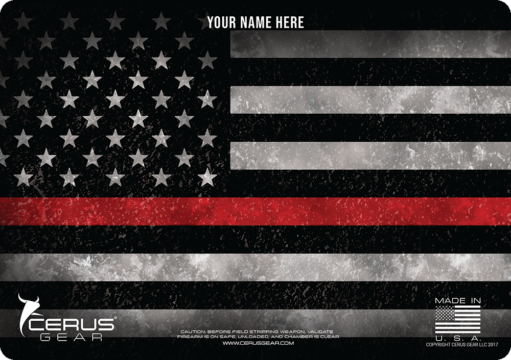*CUSTOM* Firefighter Support Handgun Mat
