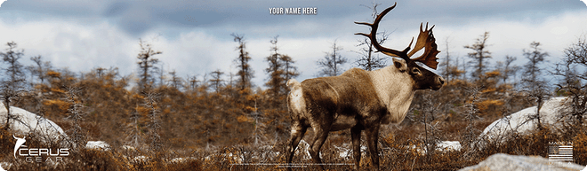 *CUSTOM* Giant Caribou Wildlife Magnum Gun Mat