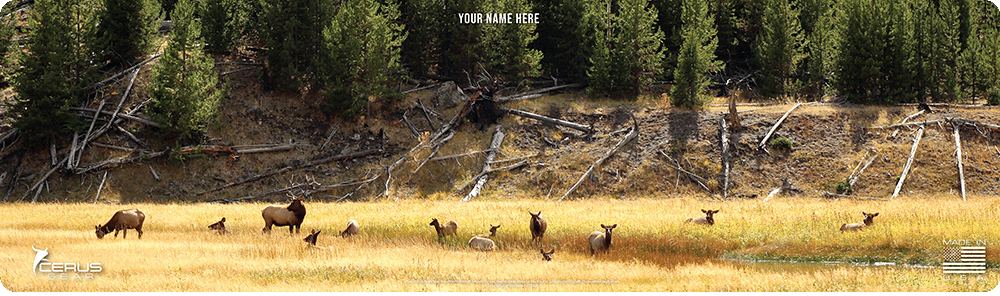 *CUSTOM* Elk Call of the Wild Wildlife Magnum Gun Mat