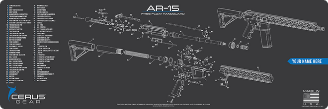 AR-10 SCHEMATIC RIFLE MAT