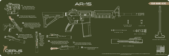*CUSTOM* AR-15 Instructional Rifle Mat