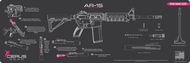*CUSTOM* AR-15 Instructional Rifle Mat
