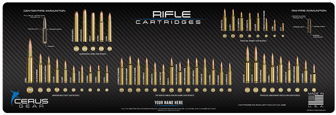 *CUSTOM* Top Rifle Cartridges Gun Mat