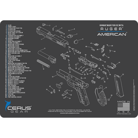 Gun Cleaning Mats with Diagrams | Gun Cleaning Pads | Page 8 | Cerus Gear