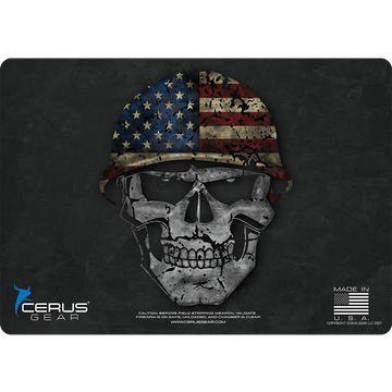 Military Skull Handgun Mat