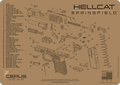 Springfield® Hellcat Schematic Handgun Mat