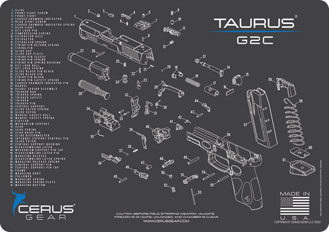 Gun Cleaning Mats with Diagrams | Gun Cleaning Pads | Page 9 | Cerus Gear