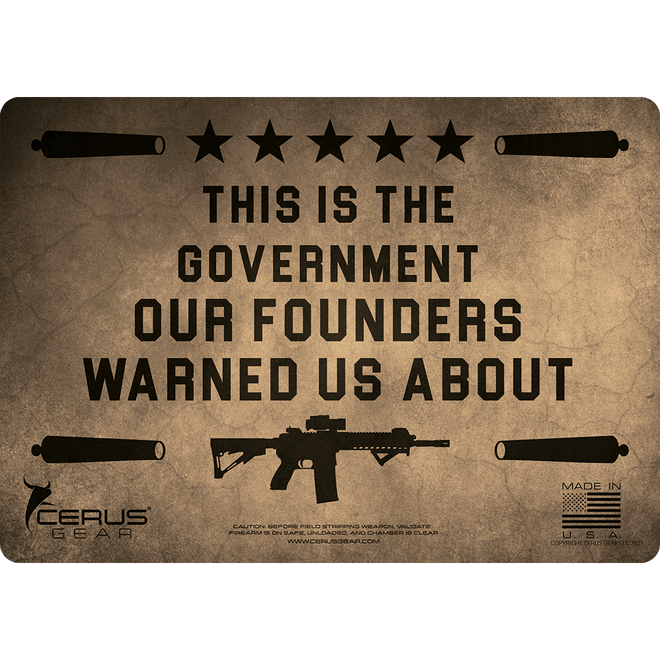 **LIMITED EDITION** FOUNDERS WARNED US PROMAT