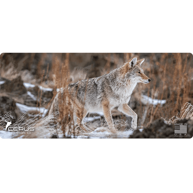 Stalking Coyote Wildlife Gun Mat