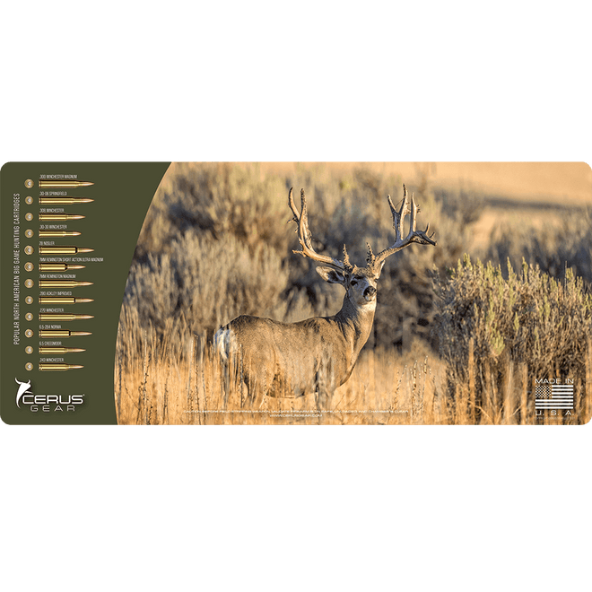 Mule Deer Buck Wildlife Gun Mat