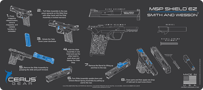 Smith & Wesson M&P® Shield® EZ Instructional Gun Mat