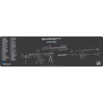 Barrett M107A1 Schematic Magnum Gun Mat