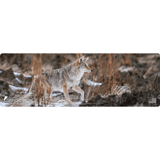 Stalking Coyote Wildlife Gun Mat