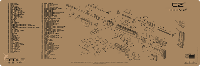 CZ® Bren 2® Schematic Rifle Mat