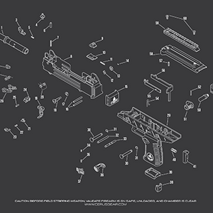 IWI Uzi Pro Diagram Schematic Rifle Cleaning Mat
