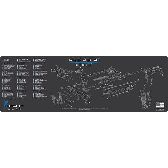 Steyr Aug A3 M1 Schematic Rifle Cleaning Mat | Cerus Gear