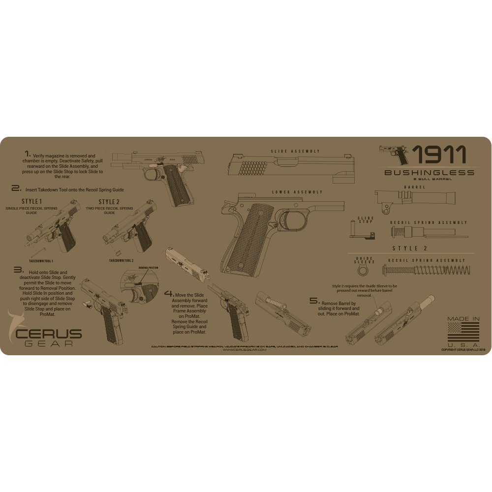 How to Clean 1911 Bushingless Pistol
