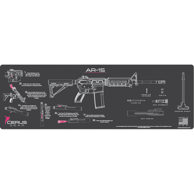 AR-15 Instructional Magnum Gun Mat