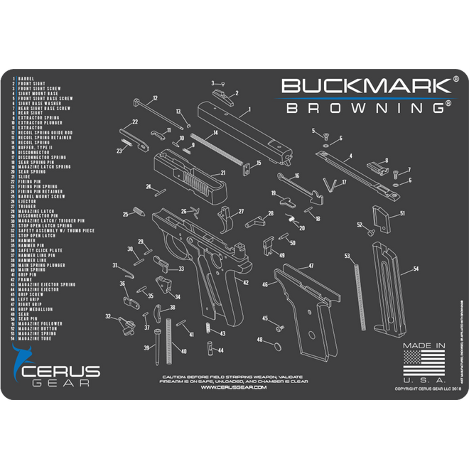 Best Browning Buckmark Firearm Maintenance Pad