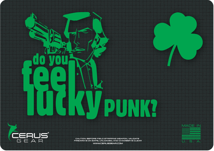 St. Patricks Day gun cleaning mat