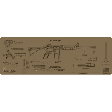 AR-15 Gun Cleaning and Assembly Mats | Cerus Gear