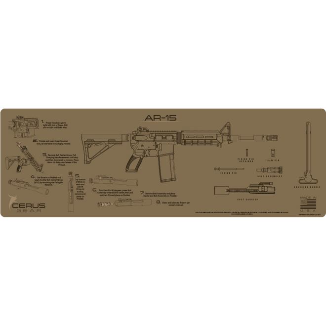 AR-15 Instructional Magnum Gun Mat