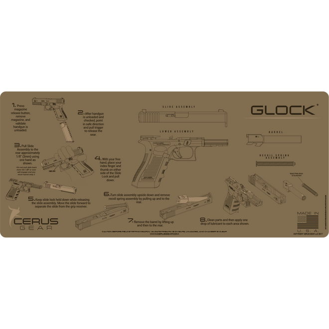 Flat Dark Earth Glock Maintenance Pad