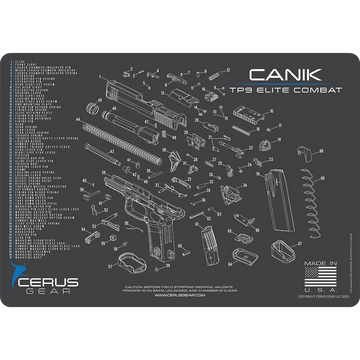 CANIK® TP9 Elite Combat Schematic Handgun Mat