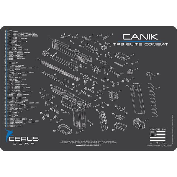 Gun Cleaning Mat for Canik TP9SF