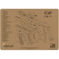 CZ® 75 TS Schematic Handgun Mat