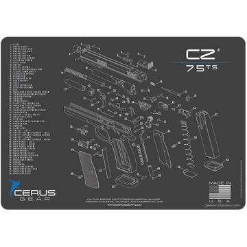 CZ® 75 TS Schematic Handgun Mat