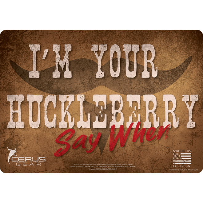 I'm Your Huckleberry Handgun Mat