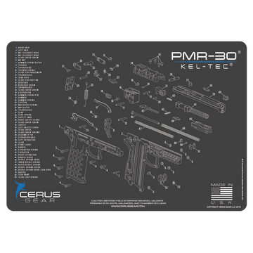 Kel-Tec® PMR-30 Schematic Handgun Mat