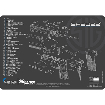 SIG SAUER® SP2022 Schematic Handgun Mat