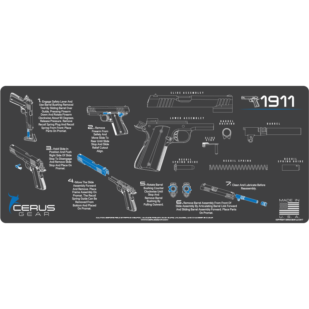 ジーマページ 1911 Disassembly Instructions ProMat Cleaning Mat