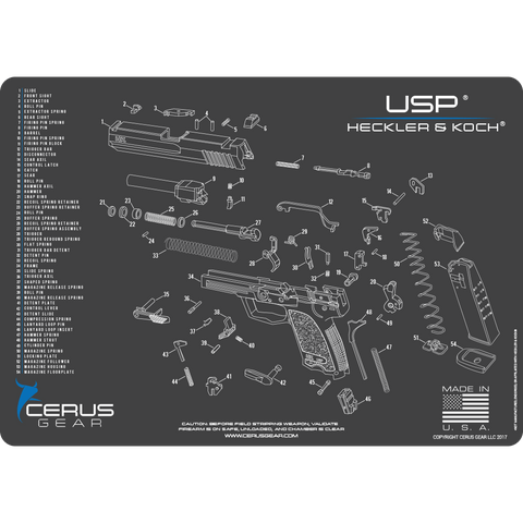 Gun Cleaning Mats with Diagrams | Gun Cleaning Pads | Page 4 | Cerus Gear