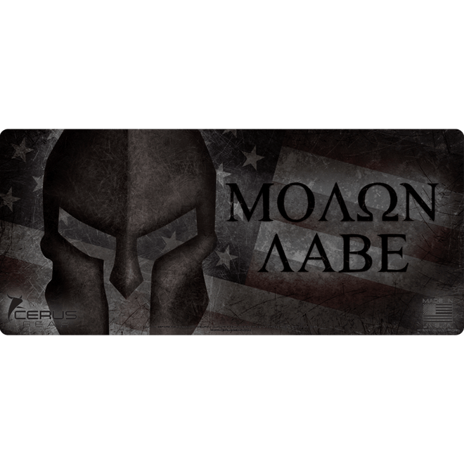 Spartan Molon Labe Handgun Plus Mat