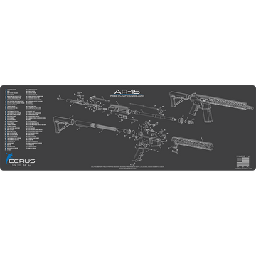 AR-15 Free Float Handguard Schematic Rifle Mat