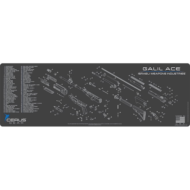 IWI Galil ACE Schematic Rifle Mat