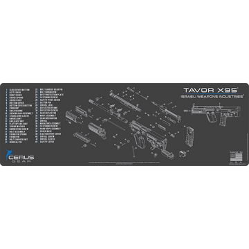 IWI Tavor X95 Schematic Rifle Mat